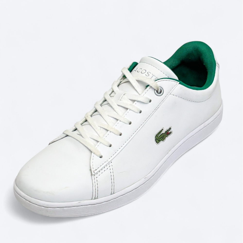 Lacoste Hydez Leather Sneakers Womens 7.5 Preppy Retro Sport Ivy League